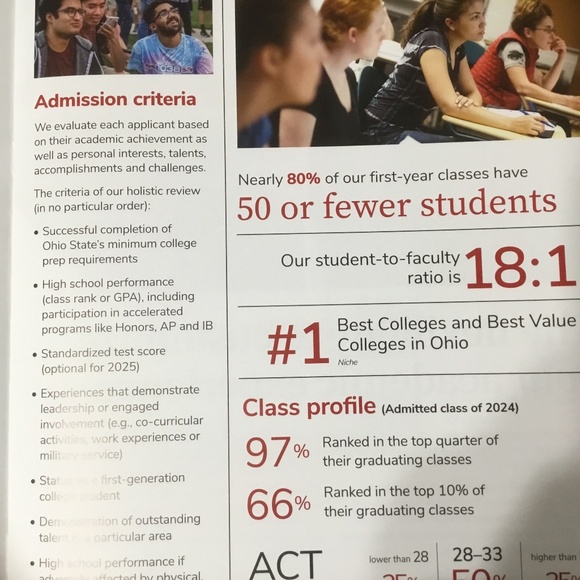 THE Ohio State University Undergraduate Admissions Brochure - Picture 4 of 5